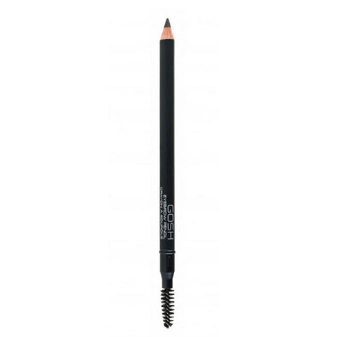 Jag Couture London Gosh Eyebrow Pencil 05 Dark Brown shown with a sleek pencil tip and dark brown color for natural brows.