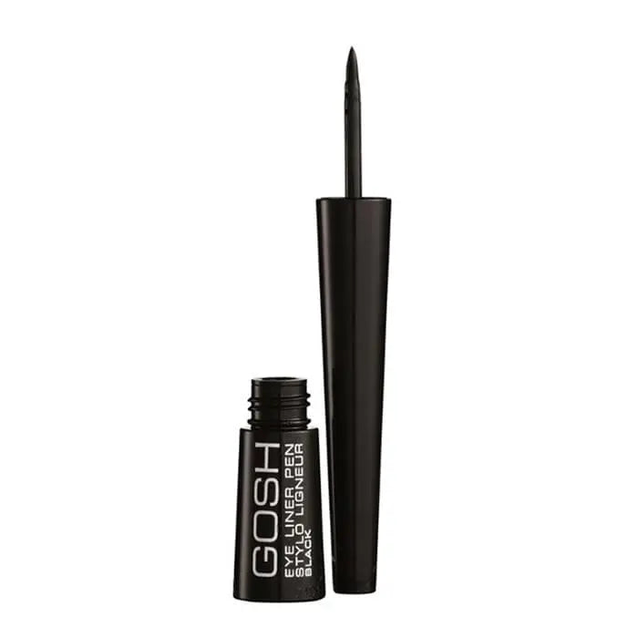 Jag Couture London New York Gosh Eyeliner Pen Liquid Black 2.5g, close-up of sleek black eyeliner pen on white background.