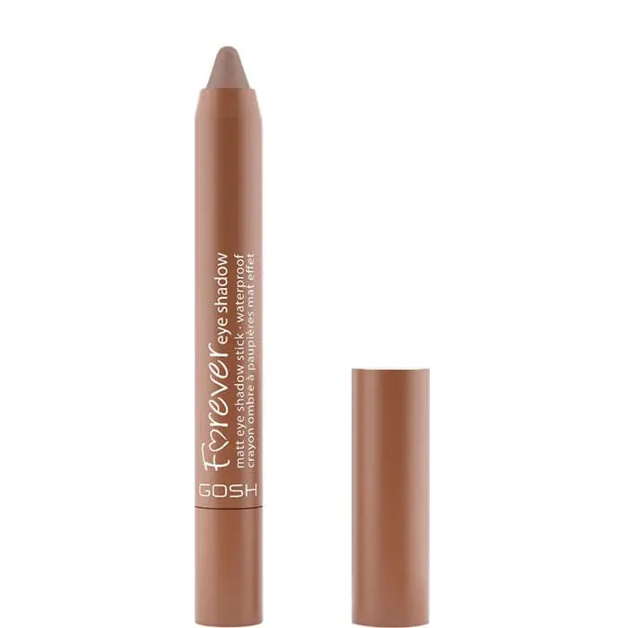 Gosh Forever Matt Eyeshadow 09 Nougat by Jag Couture London, close-up of 1.5g neutral beige eyeshadow pan.