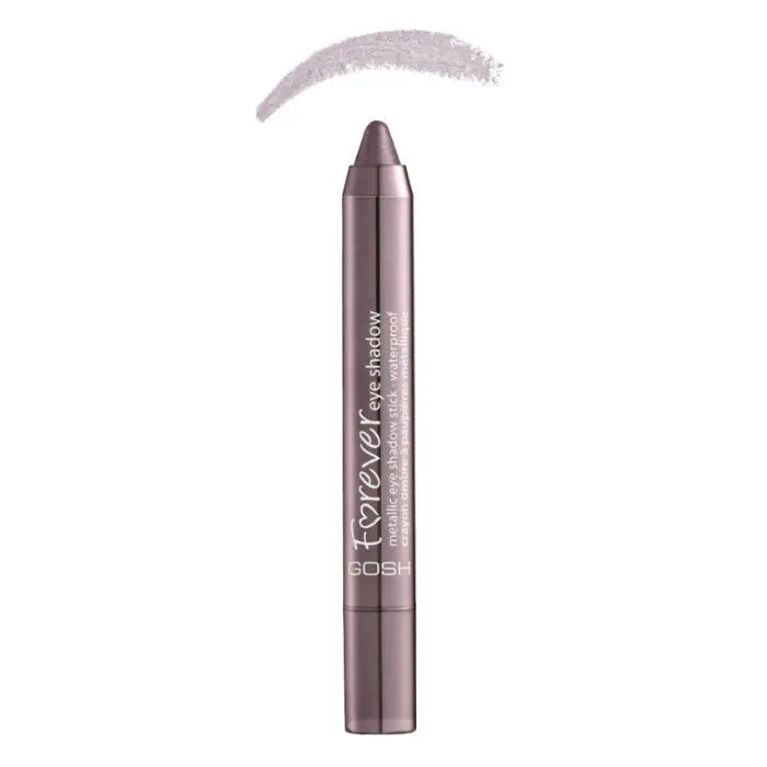 Gosh Forever Metallic Eyeshadow in shade 06 Plum, 1.5g by Jag Couture London - New York, showing the compact with metallic purple eyeshadow.