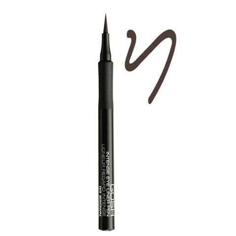 Jag Couture London Gosh Intense Eyeliner Pen 03 Brown with precise tip for bold, long-lasting brown eye definition.