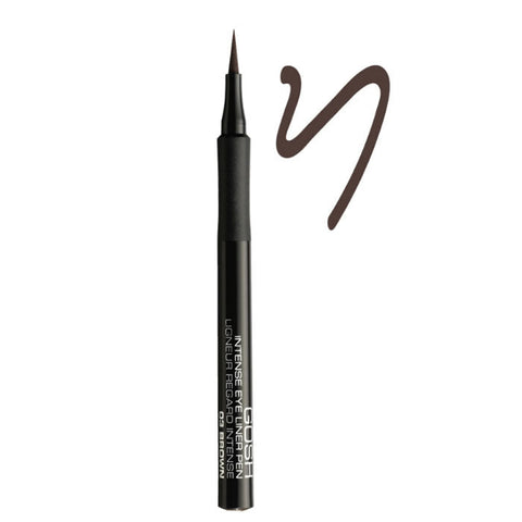 Jag Couture London Gosh Intense Eyeliner Pen 03 Brown, close-up of the brown eyeliner pen with a sleek design.