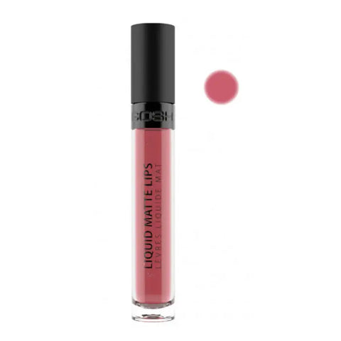 Jag Couture London Gosh Liquid Matte Lips in shade 003 Nougat Fudge, 4ml tube with smooth, creamy liquid lipstick finish.