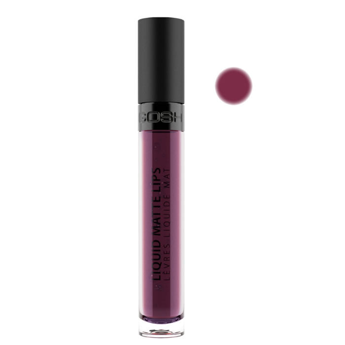 Jag Couture London Liquid Matte Lips in shade 008 Arabian Night, 4ml tube, showcasing deep, rich lipstick color.