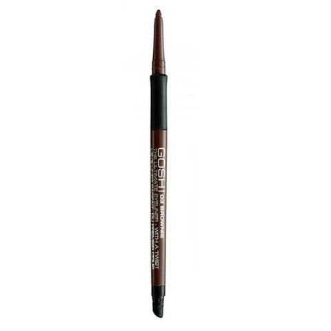Jag Couture London The Ultimate Eyeliner With A Twist in shade 03 Brownie, featuring a sleek brown eyeliner pencil with twist-up design.