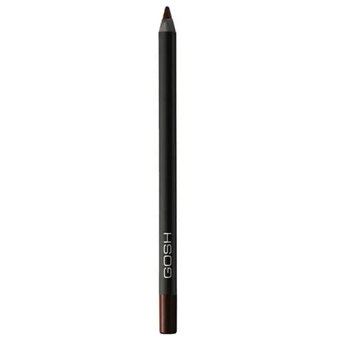 Jag Couture London waterproof Gosh Velvet Touch Eyeliner in Truly Brown, shown in a sleek black pencil with a smooth, velvety finish.