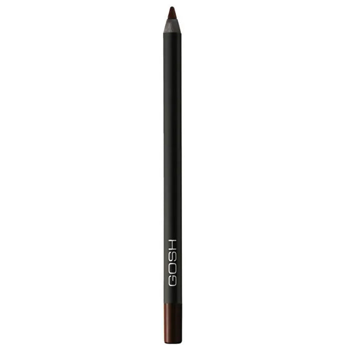 Jag Couture London waterproof Gosh Velvet Touch Eyeliner in Truly Brown, shown in a close-up of the brown eyeliner pencil.
