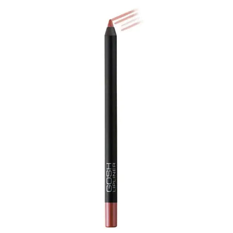 Jag Couture London waterproof Gosh Velvet Touch Lipliner in shade 001 Nougat Crisp, shown in a close-up of the lipliner pencil.