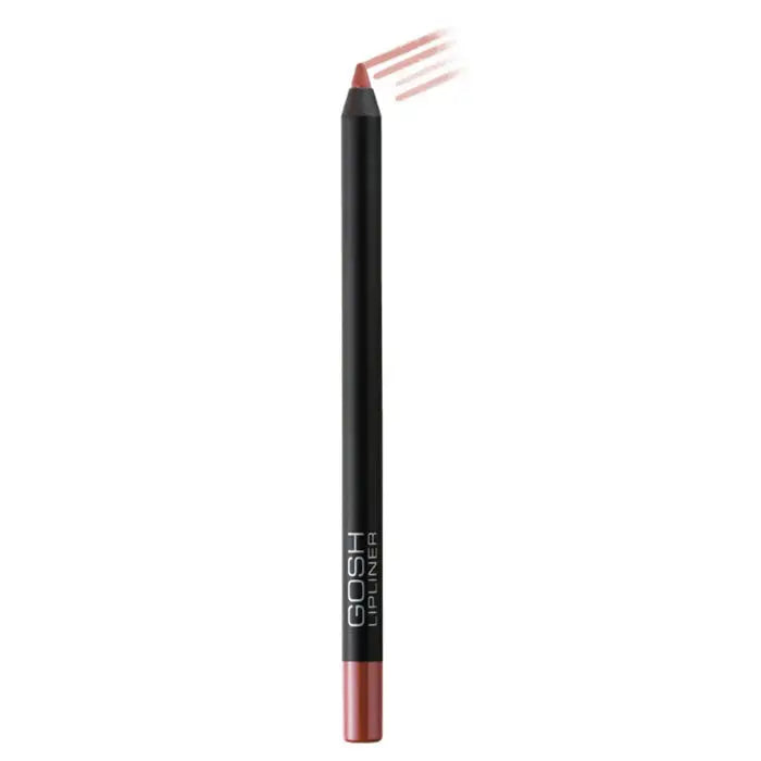 Jag Couture London Gosh Velvet Touch Lipliner Waterproof in shade 001 Nougat Crisp, showcasing the creamy, nude lipliner pencil.