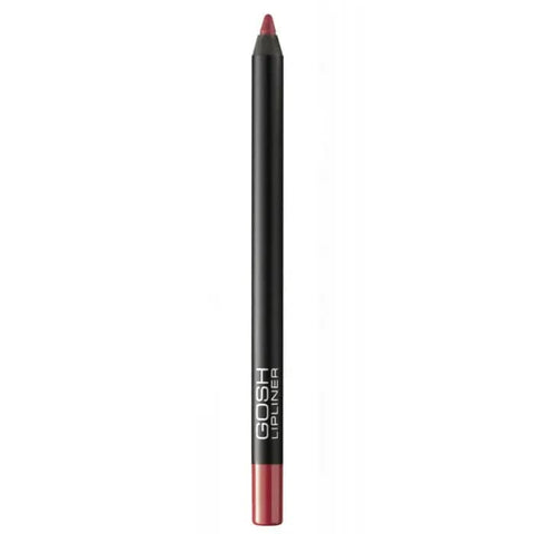 Jag Couture London New York Gosh Velvet Touch Lipliner Waterproof in shade 004 Simply Red, showing the red lipliner pencil with sharp tip.