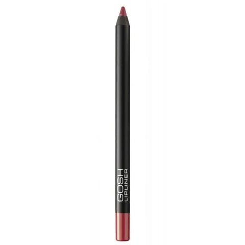 Jag Couture London Gosh Velvet Touch Waterproof Lipliner 004 Simply Red, showing the deep red lipliner pencil with packaging.