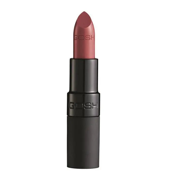 Jag Couture London Velvet Touch Lipstick 014 Matt Cranberry, deep red lipstick in sleek tube with soft matte finish.