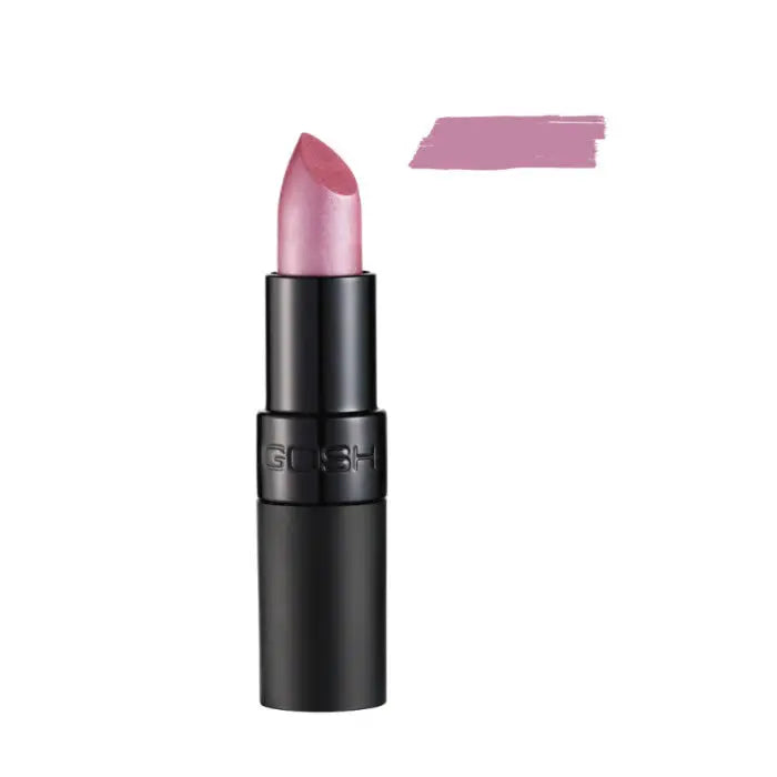 Jag Couture London New York Gosh Velvet Touch Lipstick in shade 131 Amethyst, showcasing the deep purple lipstick bullet.