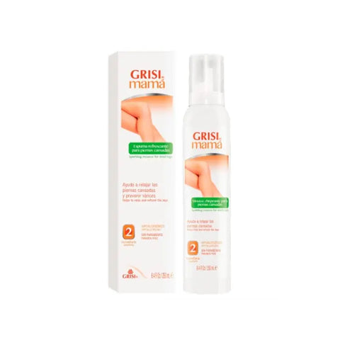 Jag Couture London New York Grisi Refreshing Foam for Tired Legs, 300ml, showing the product bottle with label and packaging.
