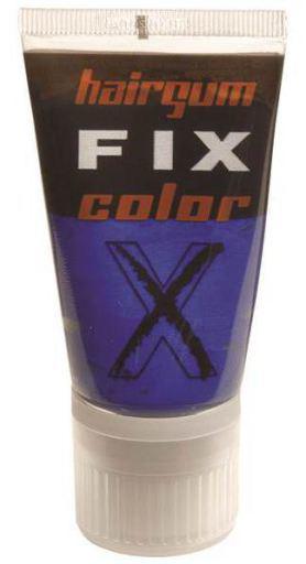 Hairgum Fix Color Gel Blue by Jag Couture London features vibrant blue hair color in a gel formula.
