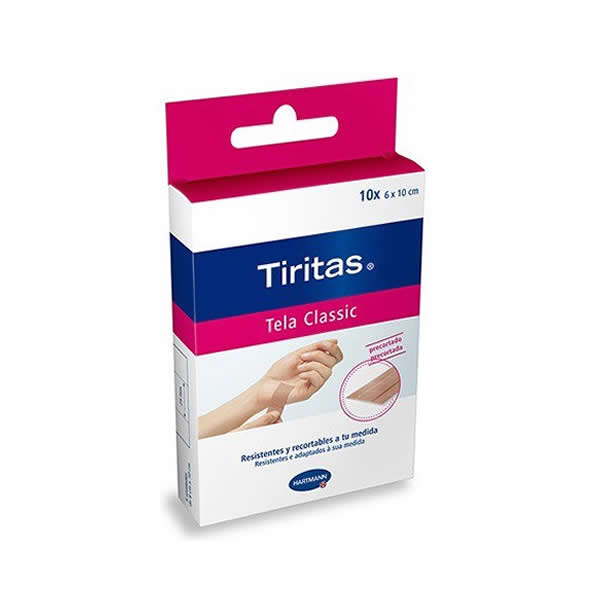 Hartmann Brand Aids fabric bandages 6x10cm, 10-pack, from Jag Couture London - New York, shown in the image.