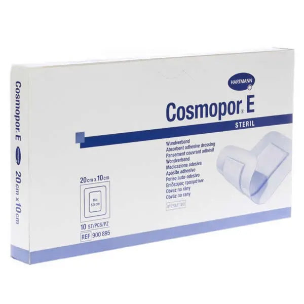 Hartmann Cosmopor E adhesive wound dressings, 20x10cm, 10 units, from Jag Couture London New York.