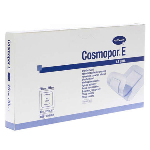 Hartmann Cosmopor E sterile adhesive wound dressings, 20x10cm, 10 units, from Jag Couture London New York.