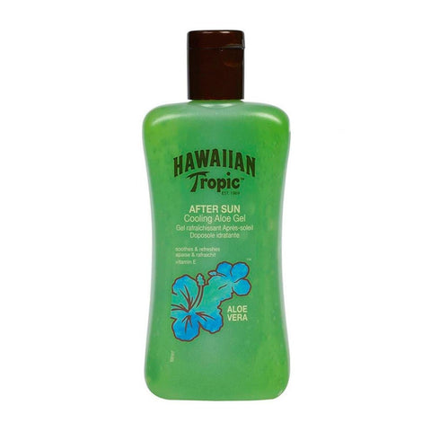 Hawaiian Tropic Aloe Vera After Sun Cooling Aloe Gel in 200ml tube, soothing and hydrating skin after sun exposure, by Jag Couture London.