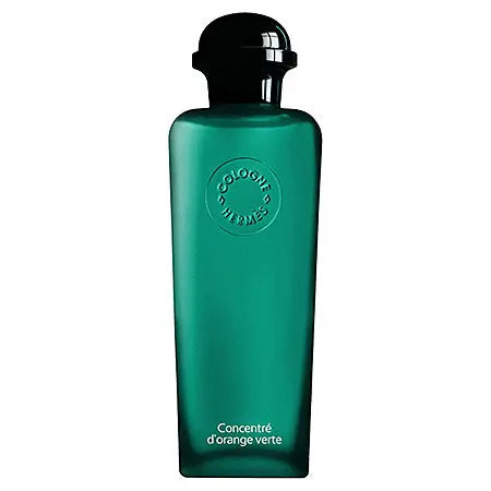 Hermes Concentré d'Orange Verte Eau de Toilette spray in 200ml bottle, featuring vibrant orange and green citrus notes.