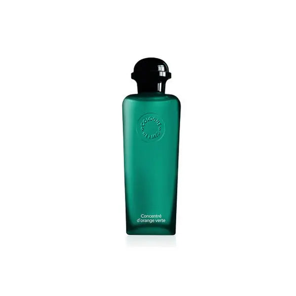 Hermes Concentré d'Orange Verte Eau de Toilette spray 50ml, shown in a sleek bottle with vibrant orange accents.