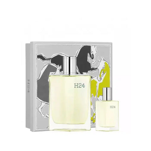 Hermès H24 Eau Toilette Spray 100ml Christmas Set, elegant packaging with the signature fragrance and stylish design.