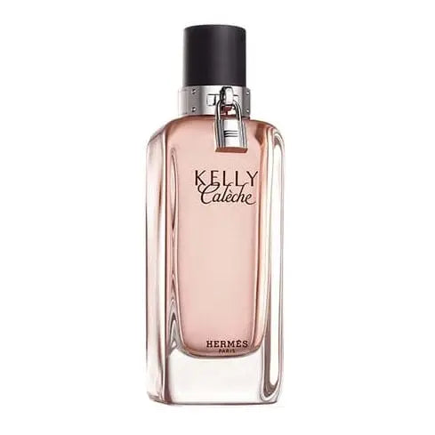 Hermes Kelly Caleche Eau De Toilette spray 100ml, elegant fragrance bottle by Jag Couture London New York visible in the image