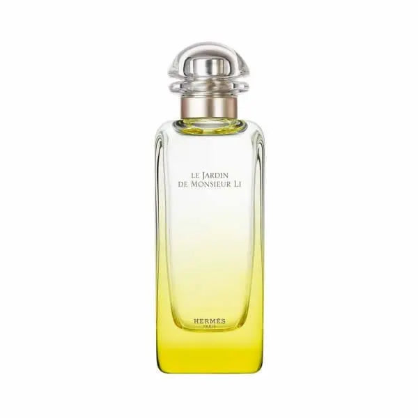 Hermes Le Jardin De Monsieur Li Eau De Toilette spray 100ml, featuring floral and woody notes in a sleek bottle.