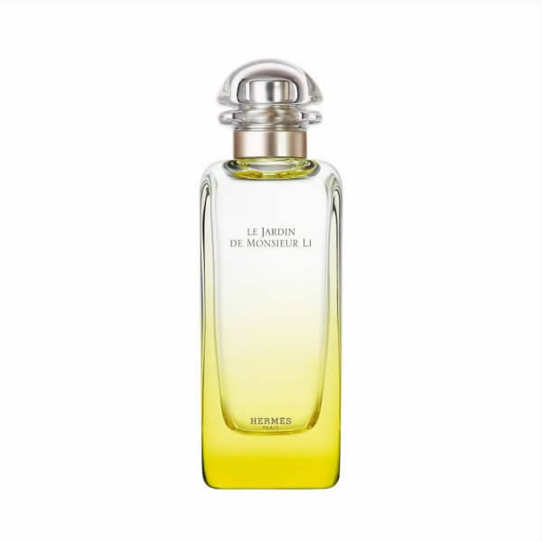 Hermes Le Jardin De Monsieur Li Eau De Toilette spray 50ml, featuring a sleek bottle with elegant design and floral accents.