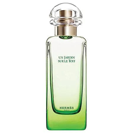 Hermes Un Jardin Sur Le Toit Eau De Toilette natural spray 50ml, featuring a sleek glass bottle with a minimalist design.