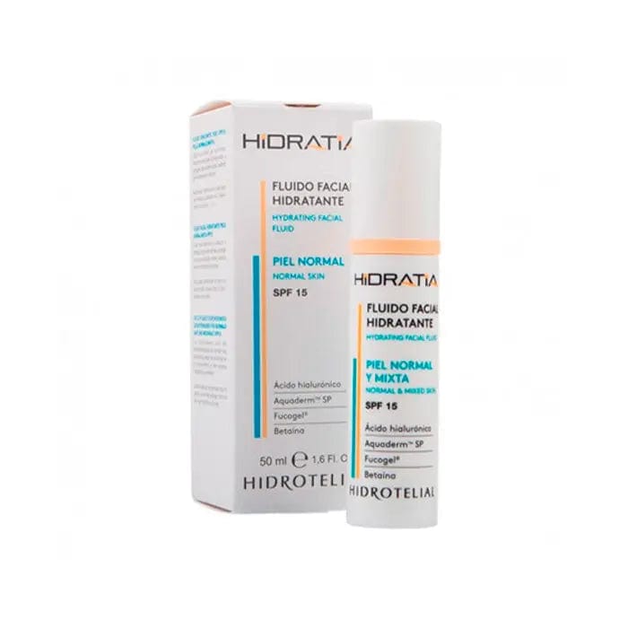 Hidrotelial Facial Fluid for normal and combination skin by Jag Couture London, 50ml bottle with sleek packaging.