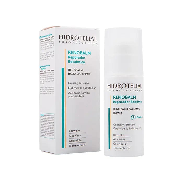 Hidrotelial Renobalm Repairing Balm 150ml jar with white lid, smooth balm texture, and product label on the front.