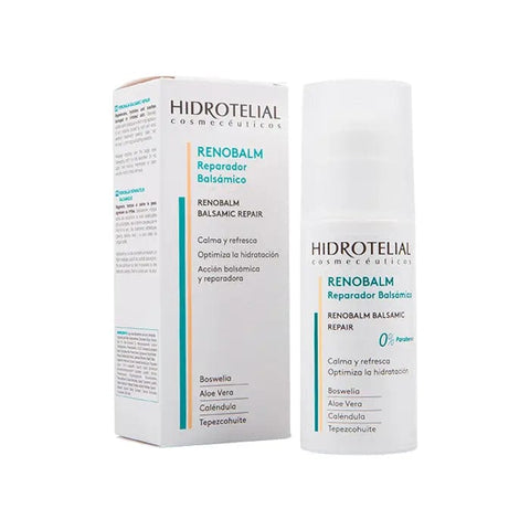 Hidrotelial Renobalm Repairing Balm 150ml jar with white lid, smooth balm texture, and product label on the front.
