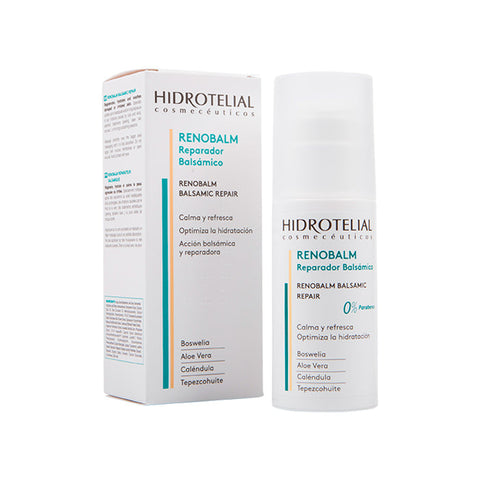 Hidrotelial Renobalm Repairing Balm by Jag Couture London, 150ml jar showing the soothing balm inside
