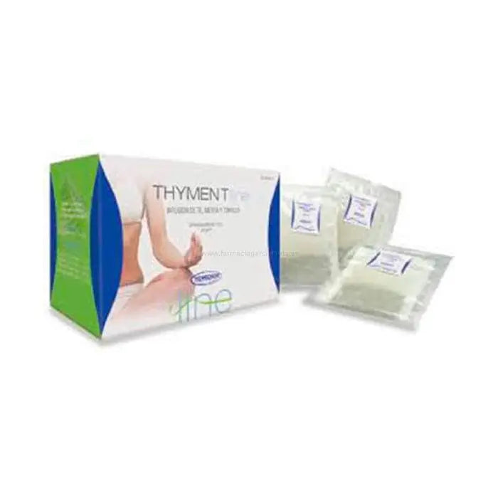 Homeosor Thymentline 20 filters from Jag Couture London New York, shown in clear packaging with product details visible