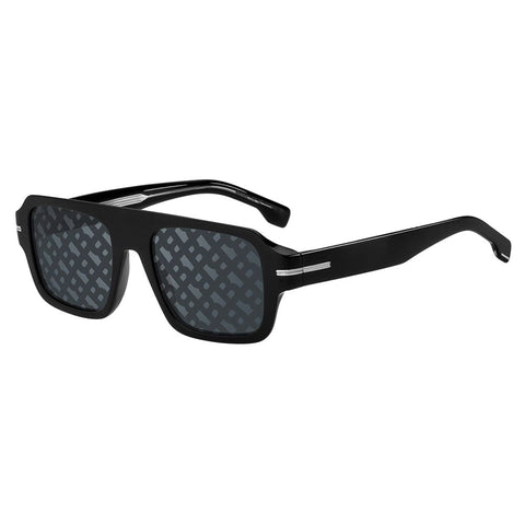 Hugo Boss 1595S_0807-MD men's sunglasses with black frames and dark lenses, stylish and modern design.