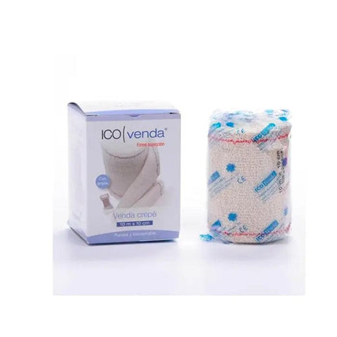 Jag Couture London New York Ico Venda Bandage 10x10cm, sterile medical bandage for wound care.