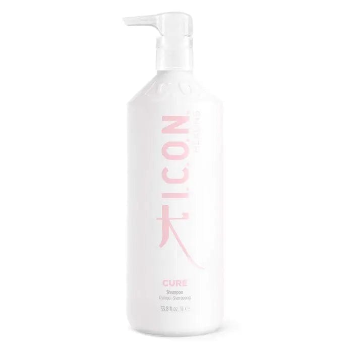 Jag Couture London Icon Cure by Chiara Recover Shampoo 1000ml bottle with sleek design and brand logo visible.