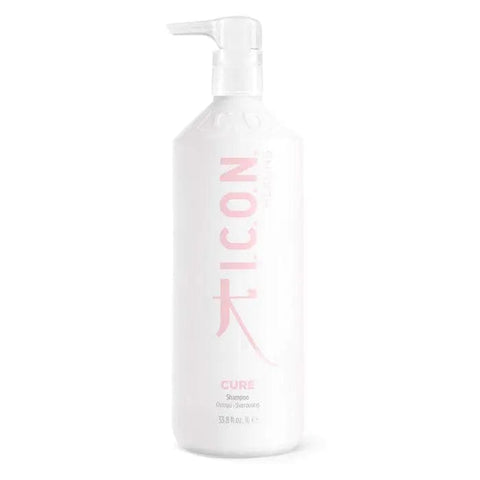 Jag Couture London Icon Cure by Chiara Recover Shampoo 1000ml bottle with sleek design and brand logo visible.