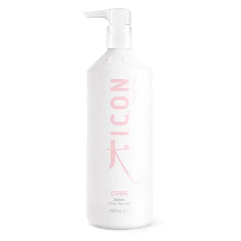 Icon Cure by Chiara Recover Shampoo 1000ml from Jag Couture London New York, featuring a sleek bottle with a professional haircare label.