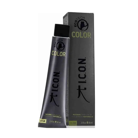 Jag Couture London Ecotech Color natural hair dye in shade 6.1 Dark Ash Blonde, showcasing the product bottle with color swatch