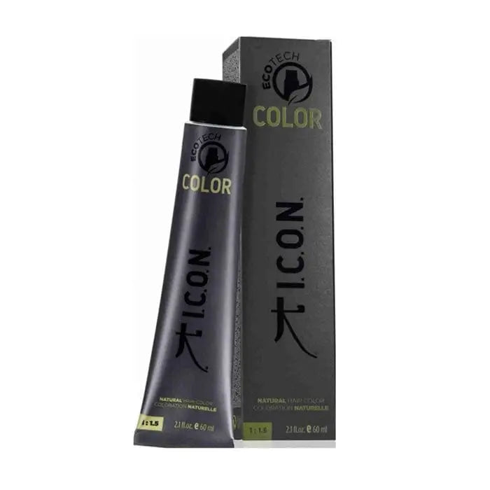 Icon Ecotech Natural Hair Color 6.24 Hazelnut in 60ml tube, featuring rich, natural hair dye from Jag Couture London New York.