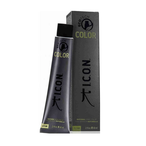 Icon Ecotech Color Natural Hair Color 7.21 Medium Pearl Blonde by Jag Couture London - New York, 60ml bottle of hair dye.