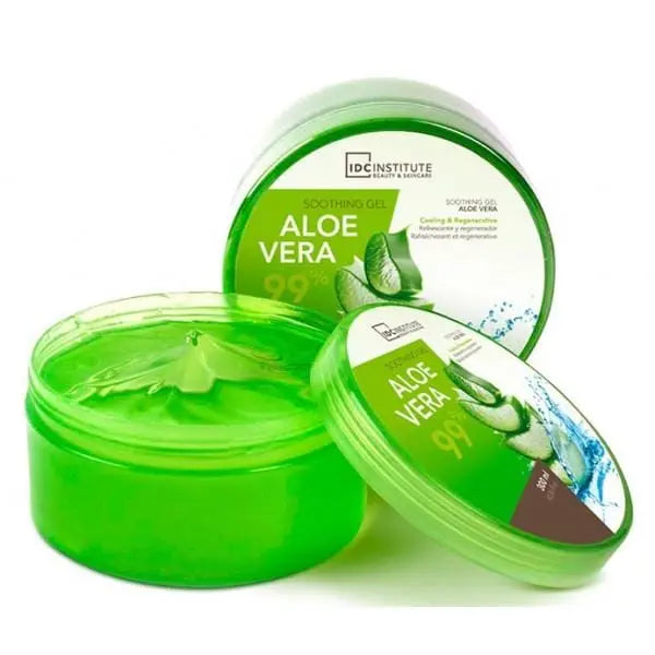Jag Couture London IDc Powerful Gel Aloe in a 300ml jar, featuring a clear gel with aloe vera for soothing skin care.
