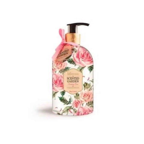 IDC Institute Scented Garden Rose Body Lotion 500ml from Jag Couture London New York, with floral rose scent and smooth texture.