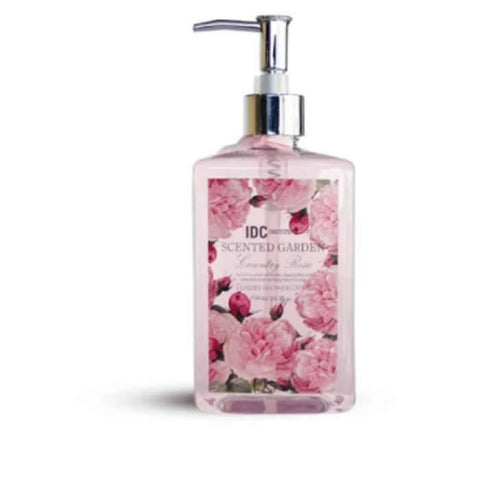 Jag Couture London scented garden shower gel with rose fragrance in a 780ml bottle, featuring elegant floral packaging.