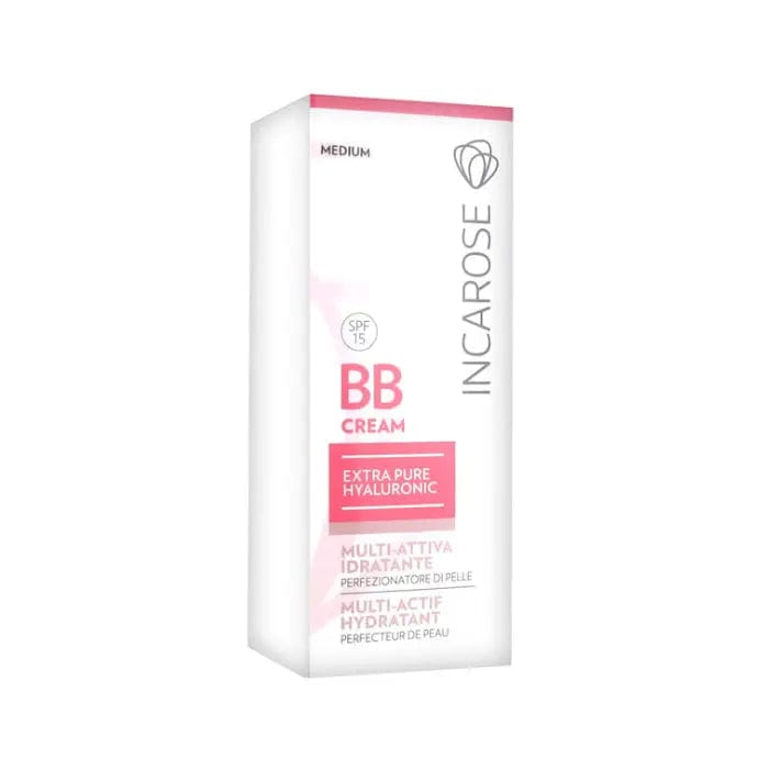 Incarose BB Cream Multi Active Hydrating Skin Perfector in Medium, 30ml, by Jag Couture London - New York, showing the product tube.