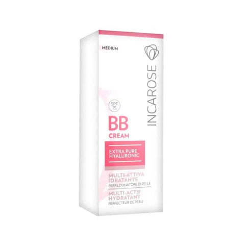 Incarose BB Cream Multi Active Hydrating Skin Perfector in Medium, 30ml, by Jag Couture London - New York, showing the product tube.