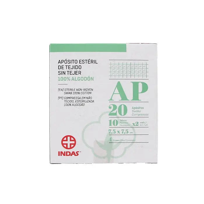Sterile dressing by Jag Couture London New York, 7.5x7.5cm, for wound care, shown in the product image.