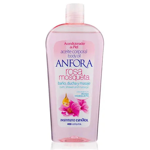 Jag Couture London Rosa Rubiginosa Amphora Oil 400ml bottle, natural pink oil in a traditional ceramic container.
